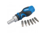 Stubby Ratchet Screwdriver and Bit Set (7 Piece)