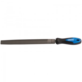 Soft Grip Engineer&rsquo;s Half Round File and Handle, 250mm
