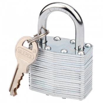 Laminated Steel Padlock, 40 x 23mm