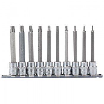 Draper TX-STAR® Plus Socket Bit Set, 3/8&rdquo; Sq. Dr., 100mm (10 Piece)