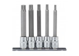 Spline Socket Bit Set, 3/8&rdquo; Sq. Dr. (5 Piece)