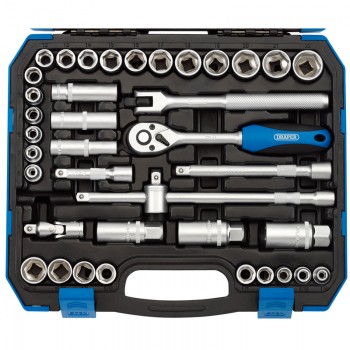 Combined MM/AF Socket Set, 3/8” Sq. Dr. (39 Piece) Combined MM/AF Socket Set, 3/8” Sq. Dr. (39 Piece)