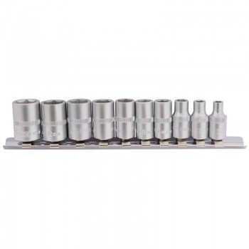Metric Socket on Metal Rail, 1/4” Sq. Dr. (10 Piece) Metric Socket on Metal Rail, 1/4” Sq. Dr. (10 Piece)