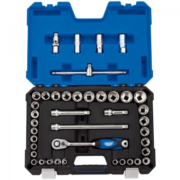 Draper Expert Combined MM/AF Socket Set, 1/2&rdquo; Sq. Dr. (41 Piece)
