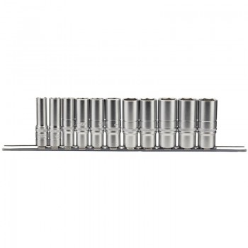 Imperial Deep Socket Set on a Metal Rail, 3/8” Sq. Dr. (11 Piece) Imperial Deep Socket Set on a Metal Rail, 3/8” Sq. Dr. (11 Piece)