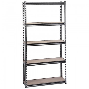 Heavy Duty Steel Shelving Unit, 5 Shelves, L920 x W305 x H1830mm Heavy Duty Steel Shelving Unit, 5 Shelves, L920 x W305 x H1830mm
