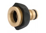 Brass and Rubber Tap Connector, 1/2 - 3/4&rdquo;