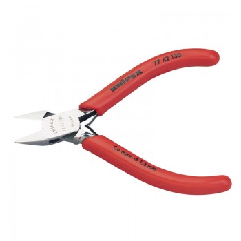 Knipex 77 42 130 Full Flush Electronics Diagonal Cutting Nipper, 130mm Knipex 77 42 130 Full Flush Electronics Diagonal Cutting Nipper, 130mm