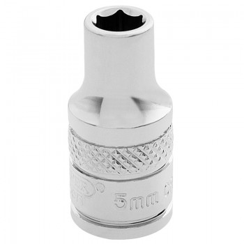 HI-TORQ® 6 Point Socket, 1/4&rdquo; Sq. Dr., 5.0mm