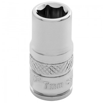 HI-TORQ® 6 Point Socket, 1/4&rdquo; Sq. Dr., 7mm