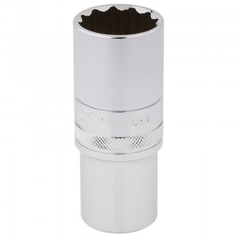HI-TORQ® 12 Point Deep Socket, 1/2&rdquo; Sq. Dr., 24mm