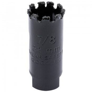Tungsten Carbide Grit Hole Saw, 22mm