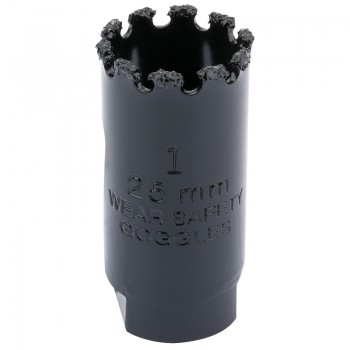 Tungsten Carbide Grit Hole Saw, 25mm