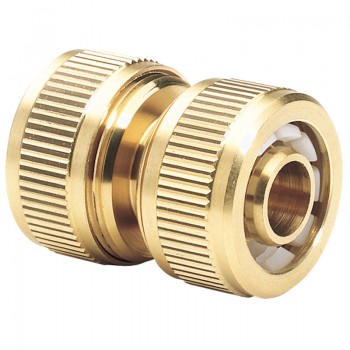 Brass Hose Repair Connector, 1/2&rdquo;