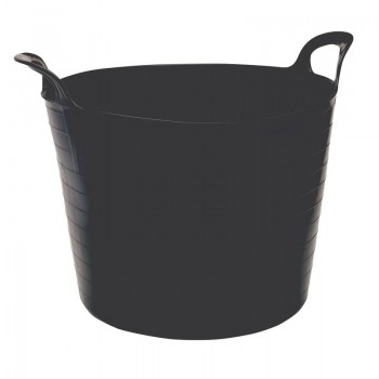 Multi-Purpose Flexible Bucket, 42L Capacity, Black