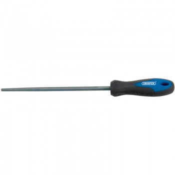 Soft Grip Engineer&rsquo;s Round File and Handle, 200mm