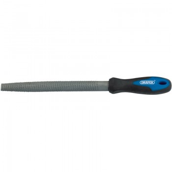 Soft Grip Engineer&rsquo;s Half Round Cabinet Rasp, 200mm