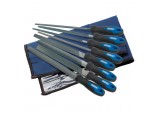 Soft Grip Engineer&rsquo;s File and Rasp Set, 200mm, Blue (8 Piece)