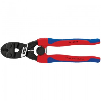 Knipex Cobolt® 71 12 200 SB Compact Bolt Cutters with Sprung Handles, 200mm Knipex Cobolt® 71 12 200 SB Compact Bolt Cutters with Sprung Handles, 200mm