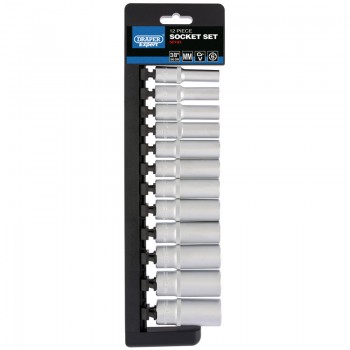 Metric Deep Socket Set, 3/8” Sq. Dr. (12 Piece) Metric Deep Socket Set, 3/8” Sq. Dr. (12 Piece)