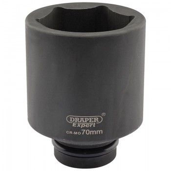 Expert HI-TORQ® 6 Point Deep Impact Socket, 1” Sq. Dr., 70mm Expert HI-TORQ® 6 Point Deep Impact Socket, 1” Sq. Dr., 70mm