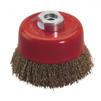 Draper Expert Crimped Wire Cup Brush, 80mm, M14
