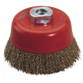 Draper Expert Crimped Wire Cup Brush, 100mm, M14