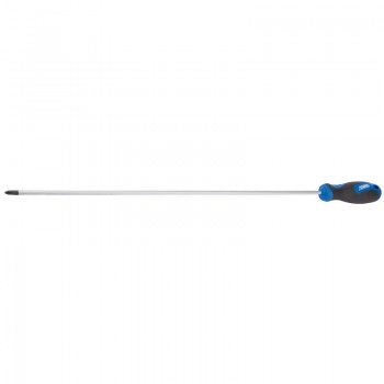 Extra Long Reach Soft Grip Cross Slot Screwdriver, No.2 x 450mm Extra Long Reach Soft Grip Cross Slot Screwdriver, No.2 x 450mm