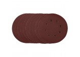 Sanding Discs, 125mm, Hook & Loop, 240 Grit, (Pack of 10)