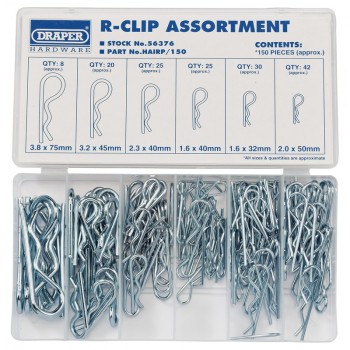 R-Clip Assortment (150 Piece)