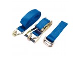 Ratcheting Vehicle Tie Down Straps, 3m x 50mm, 2500kg