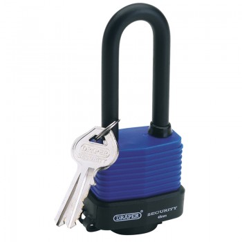 Laminated Steel Padlock with Extra Long Shackle, 45mm Laminated Steel Padlock with Extra Long Shackle, 45mm