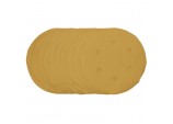 Gold Sanding Discs with Hook & Loop, 150mm, 400 Grit (Pack of 10)