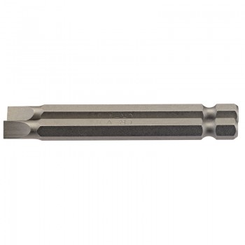 Plain Slot Insert Bit, 6mm, 1/4” Hex, 75mm Long (Pack of 2) Plain Slot Insert Bit, 6mm, 1/4” Hex, 75mm Long (Pack of 2)