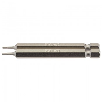 Hexagonal Insert Bit, 1.5mm, 1/4&rdquo; Hex, 75mm Long (Pack of 2)