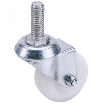 Swivel Bolt Fixing Nylon Wheel, 100mm Diameter, S.W.L. 125kg