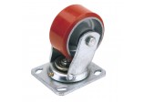 Swivel Plate Fixing Heavy Duty Polyurethane Wheel, 125mm Diameter, S.W.L. 300kg