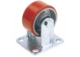 Fixed Plate Fixing Heavy Duty Polyurethane Wheel, 160mm Diameter, S.W.L. 400kg