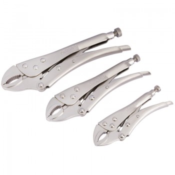Self Grip Curved Jaw Pliers Set (3 Piece)