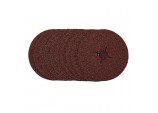 Fibre Sanding Discs, 125mm, 24 Grit, (Pack of 10)