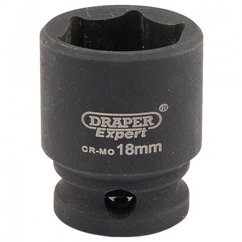 Expert HI-TORQ® 6 Point Impact Socket, 3/8&rdquo; Sq. Dr., 18mm