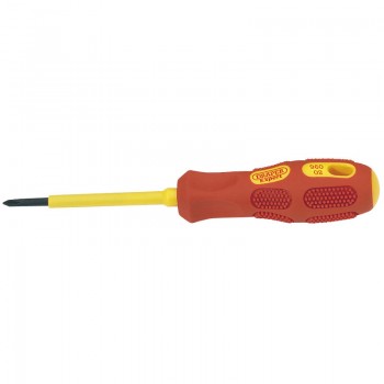 VDE Approved Fully Insulated Cross Slot Screwdriver, No.0 x 60mm (Sold Loose)