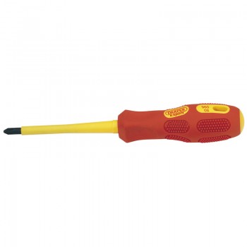 VDE Approved Fully Insulated Cross Slot Screwdriver, No.2 x 100mm (Sold Loose)
