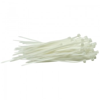 Cable Ties, 2.5 x 100mm, White (Pack of 100)
