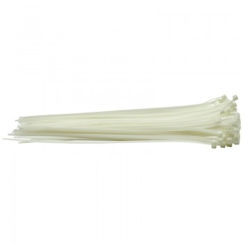 Cable Ties, 4.8 x 300mm, White (Pack of 100)