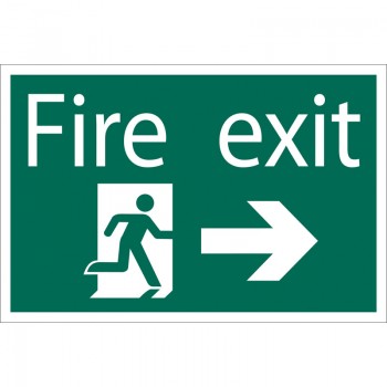 Fire Exit Arrow Right&rsquo; Safety Sign