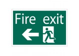 Fire Exit Arrow Left&rsquo; Safety Sign