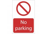 No Parking&rsquo; Prohibition Sign, 400 x 600mm