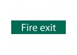 Fire Exit&rsquo; Safety Sign, 200 x 50mm