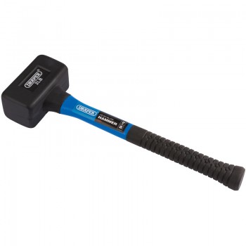 Rubber Dead Blow Hammer with Fibreglass Shafts, 900g/32oz